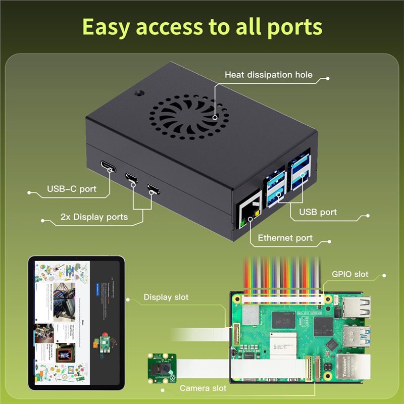 T23C For Irasptek Starter Kit  - Raspberry Pi 5 8Gb Kit review and price